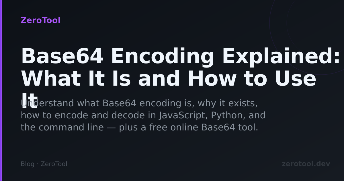 Base64 Encoding Explained: What It Is and How to Use It