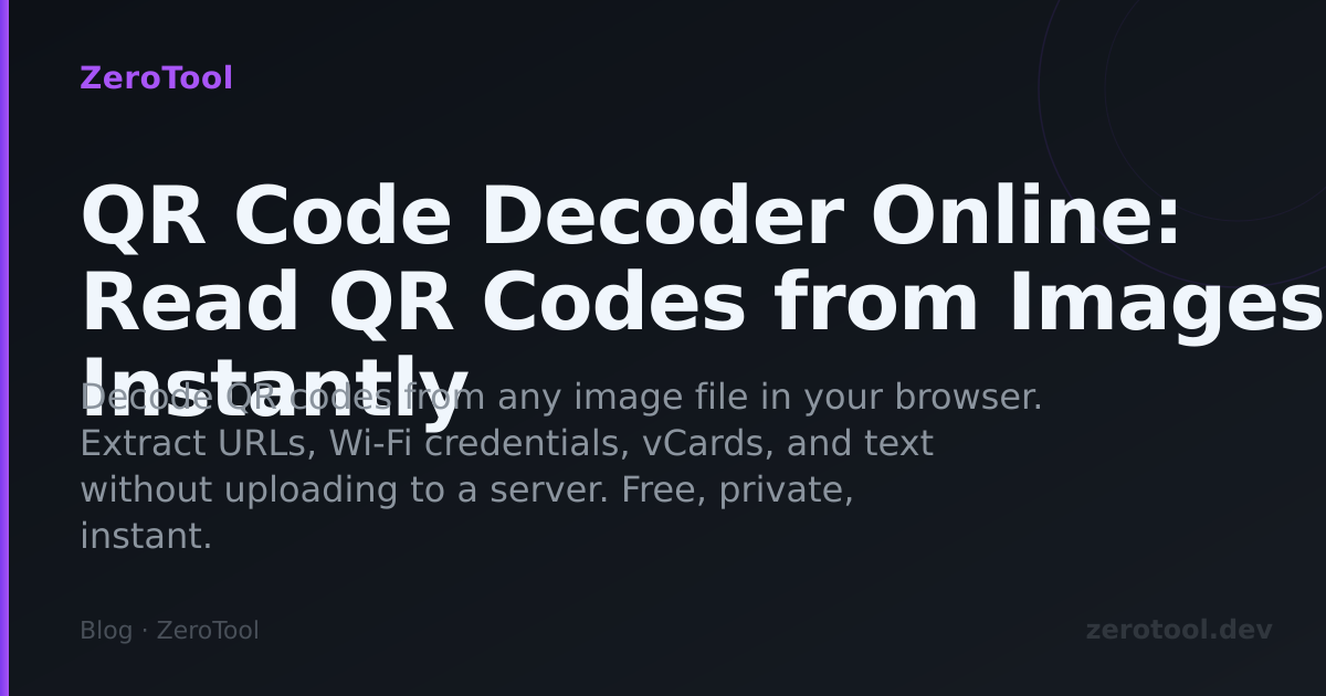QR Code Decoder Online: Read QR Codes from Images Instantly