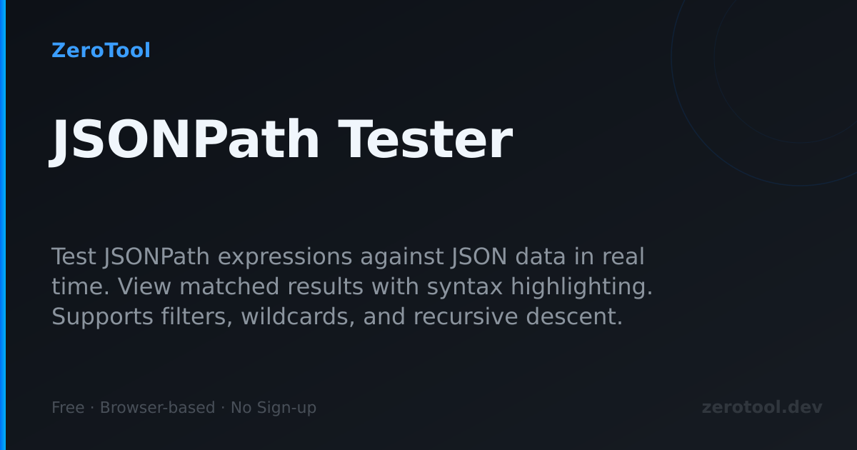 learn jsonpath tutorial 3 jsonpath operators | common... JSONPath テスター — JSONPath 式をオンラインでテスト | ZeroTool